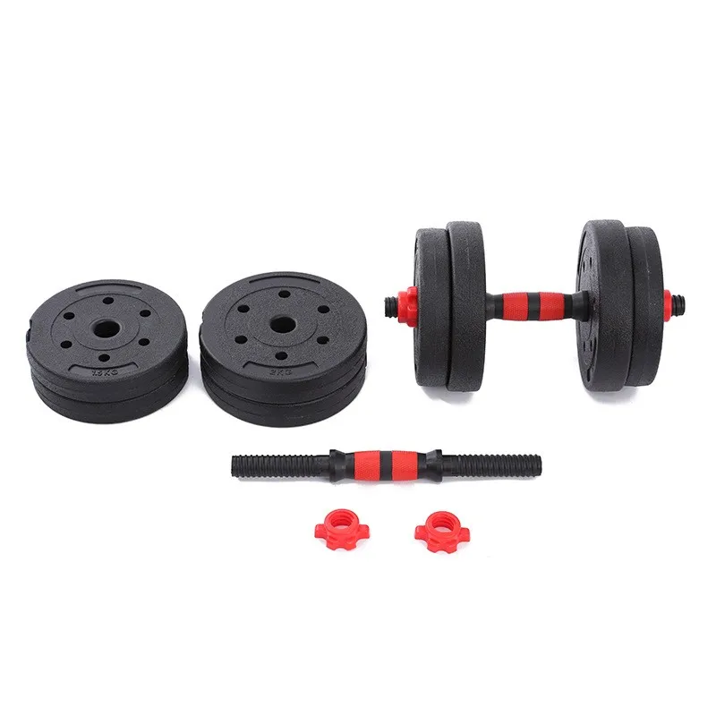 10/20/30/40 KG Gym Cheap Adjustable Dumbbell Set Plastic Cement Dumbbells for Exercise