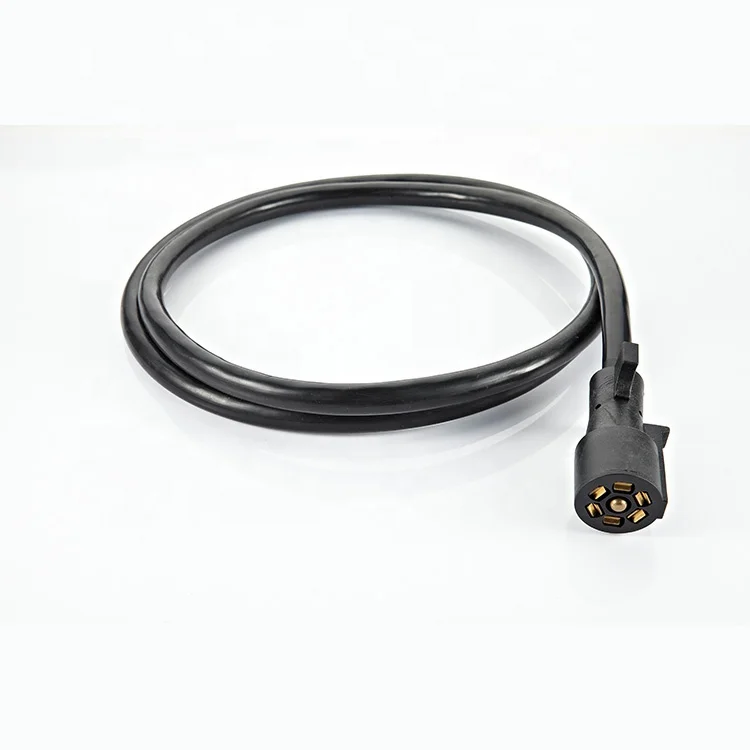 7P впрыскивающий штекер 6 футов 2x10awg + 1x12AWG + 4x AWG 7 контактов запчасти для грузовика и прицепа кабеля прицепа