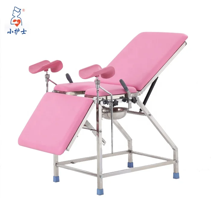 
B-42 Stainless steel gynecology examination bed, hospital Delivery bed 