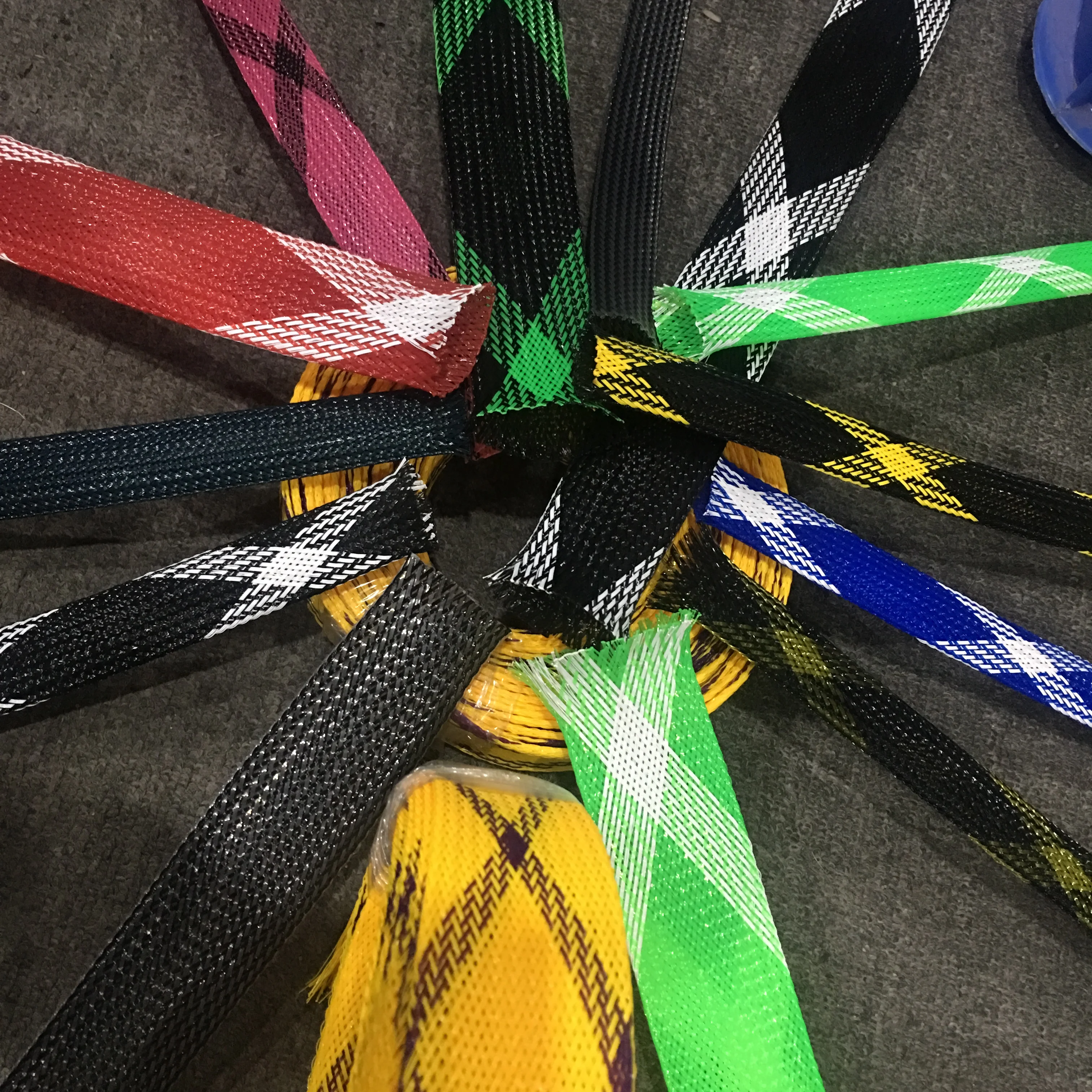 Braided Charging Cable Pet Sleeving Insulation Fiberglass Sleeving Electrical Wire