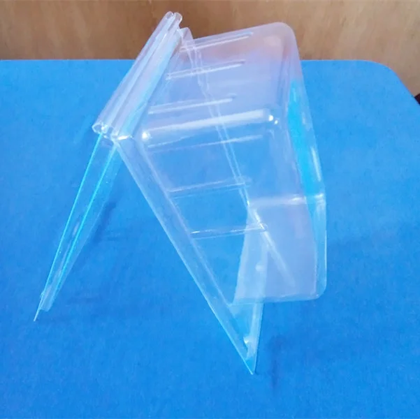 clear square PVC clamshell box for auto parts/copper products plastic blister packing blister packing box