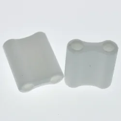 Fashion soft silicone white stopper and end cords