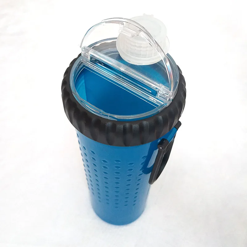 
Wholesale Eco-friendly Travel Foldable Pet Outdoor 2 In 1 Portable Pet Dog Water Bottl With Collapsible Bowl 