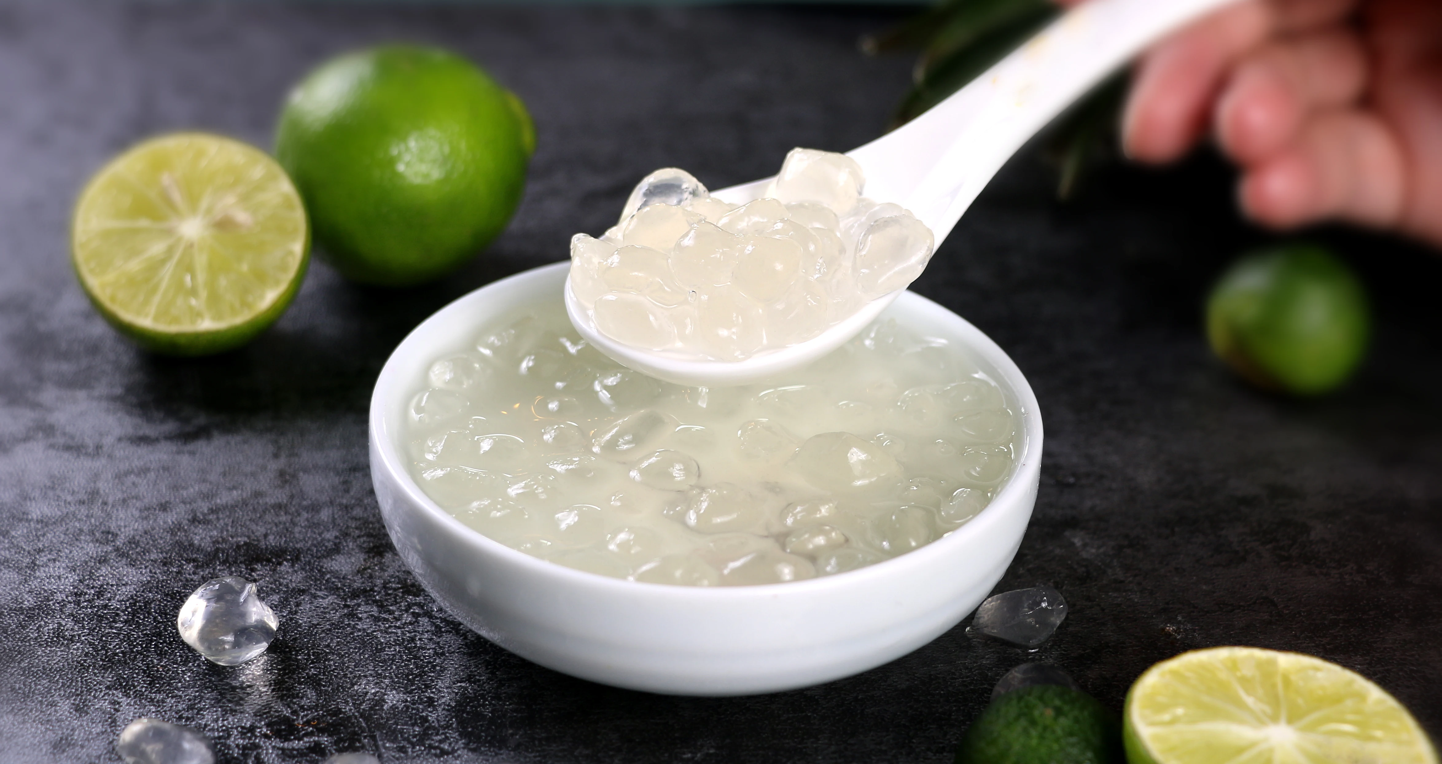 Doking Factory Directly Supplier Hot Selling Crystal bobo Instant Crystal boba Konjac jelly for hot and cool bubble tea