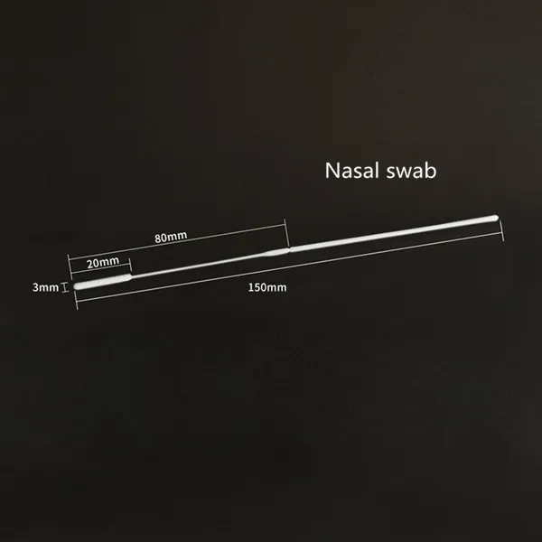 
 2021 флокированные Пробоотборные тампоны медицинские НАЗАЛЬНЫЕ тампоны для образца CE ISO  