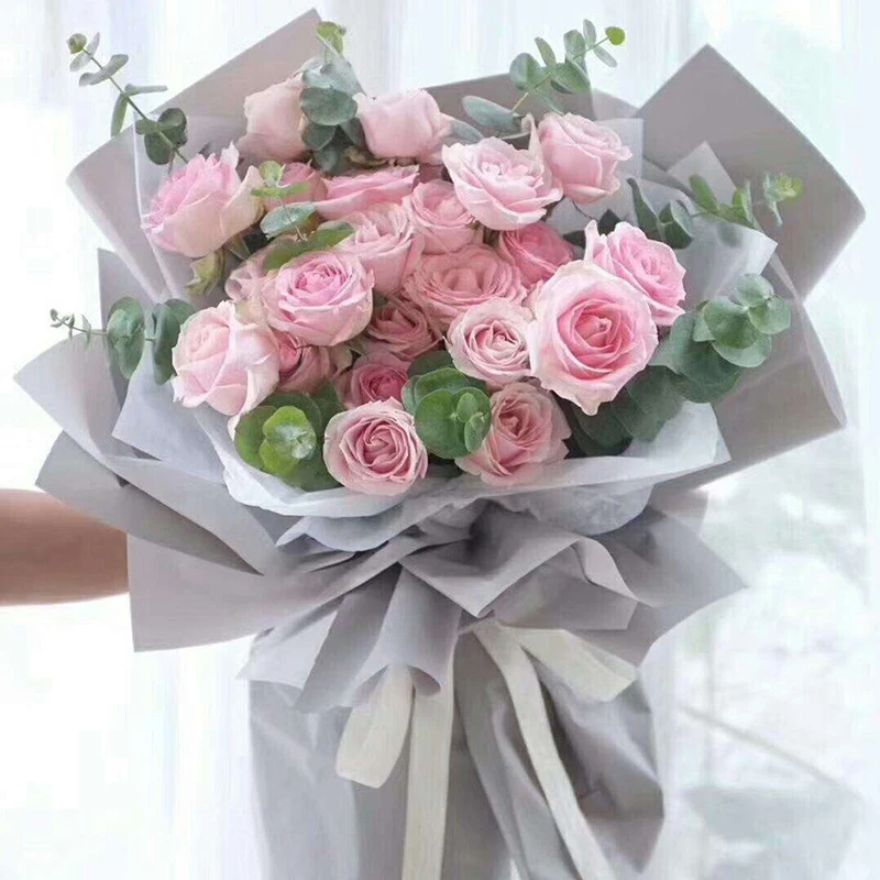 JOYWOOD New design Waterproof Floral Paper Plastic Wrapping Film Flower Korean Wrapping Paper For Flower