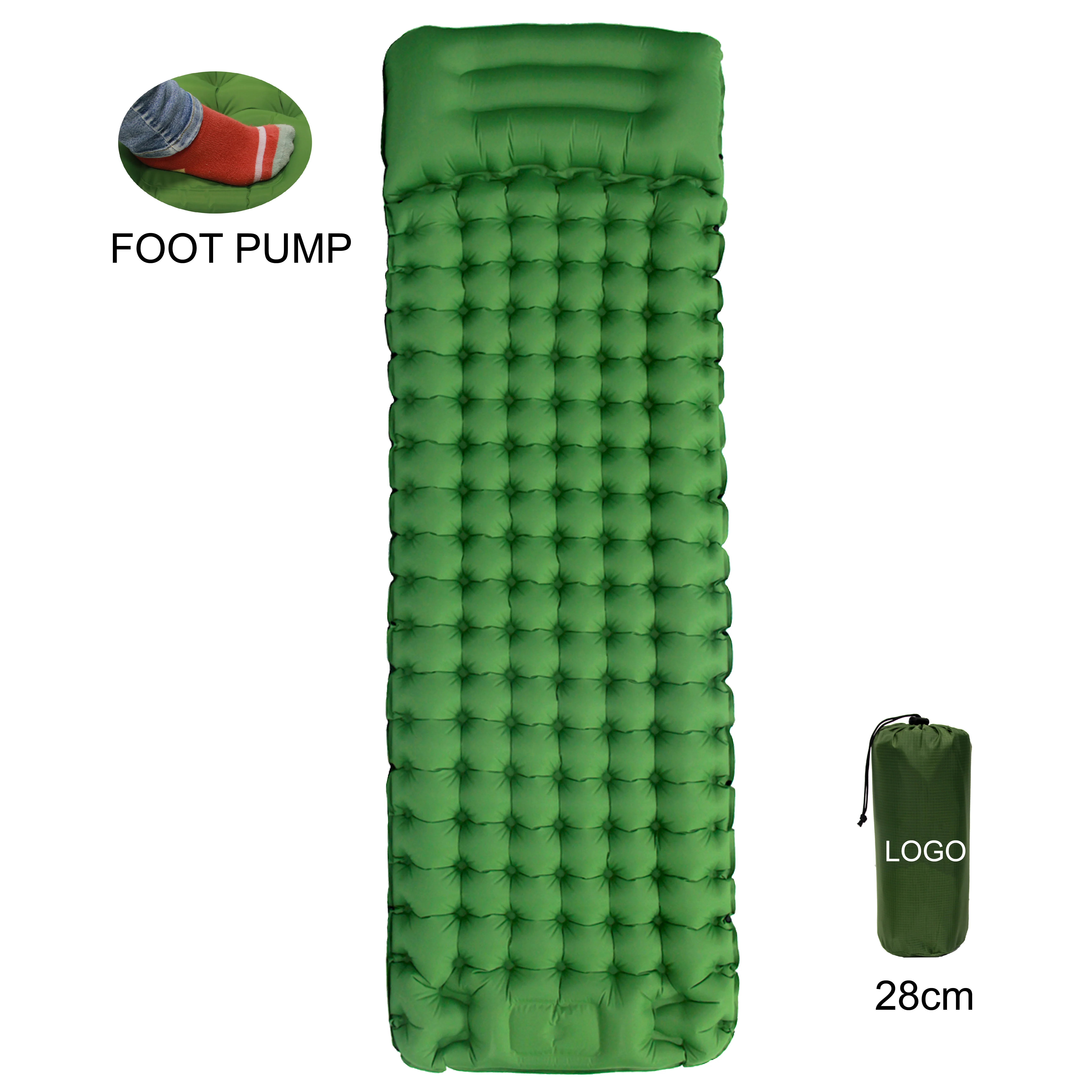 Super Quality Self Inflating Mat Camping Sleeping Pad With Built-In Pump Synthetic Sleeping Mats