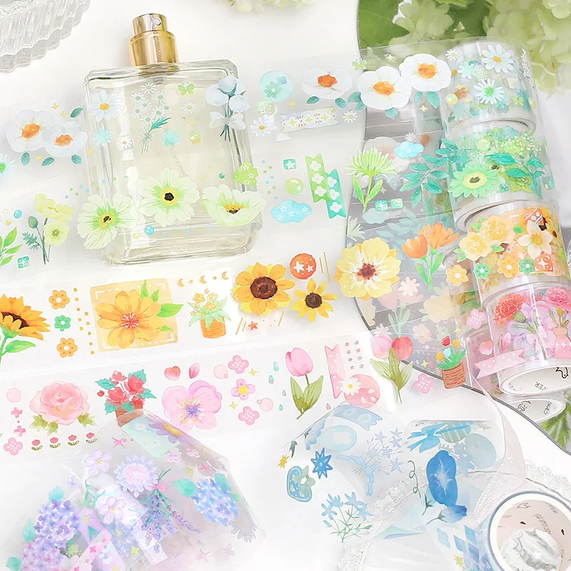 Colored Personalizzato Custom Printed UV spot clear special ink Masking paper Washi Tape