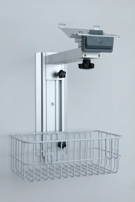 hospital Aluminium Alloy  mobile medical ECG patient monitor trolley cart