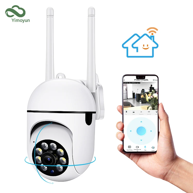OEM/ODM IR Full Color Night Vision wireless auto-tracking 360 PTZ A7 camera for baby monitoring