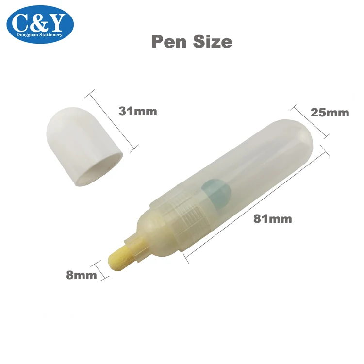 2020 new 8mm tip mini empty marker PP empty paint marker without ink empty marker pen