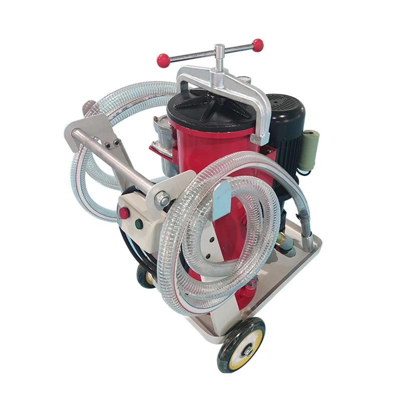 used engine oil recycling machine LYJ-63*10 movable waste oil filter machine