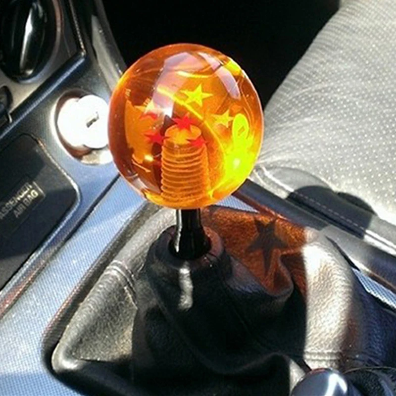 Colored modified Dragon Ball gear shift head, 1-7 star gear shift head, creative automotive interior accessories.
