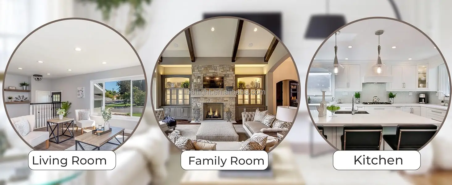 USBBT Recessed Lighting Converter Kit, 8-inch Diameter, White Plastic Ferrule