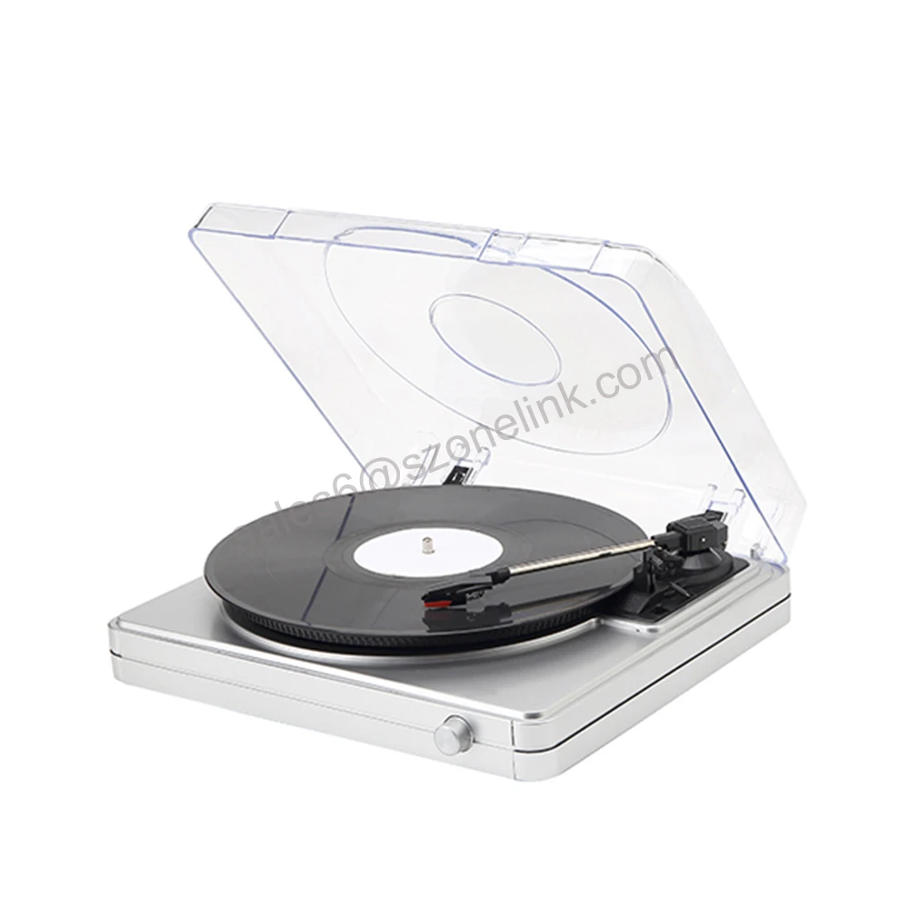 Portable Optional Bluetooth Turntable Plastic Phonograph USB SD Vinyl Record Player With Speakers