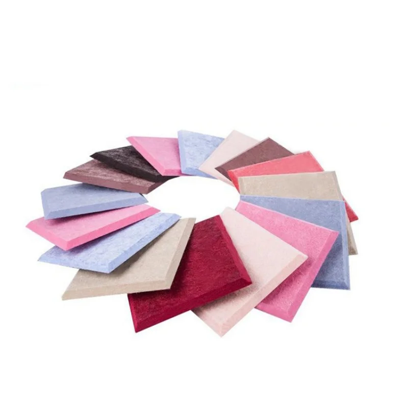 100%Polyester floor walls soundproof self-adhesive felt pad color size can be customzible