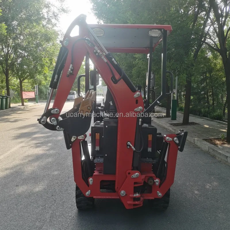 2023 new design mini electric tractor loader backhoe front compact backhoe tractor loader with backhoe
