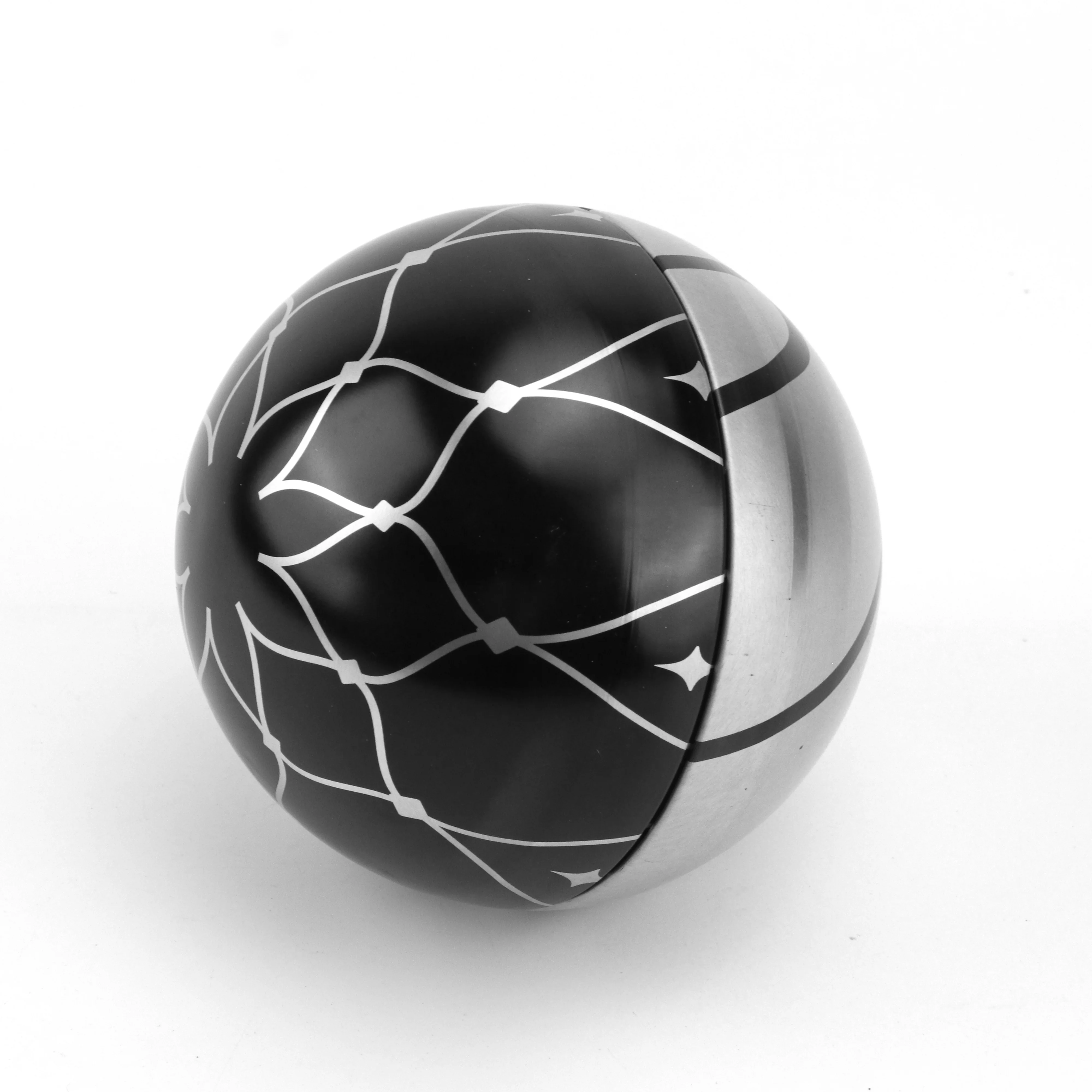 Professional Artist Level Best Quality Christmas Metal Gift Candy Packaging Ball Box