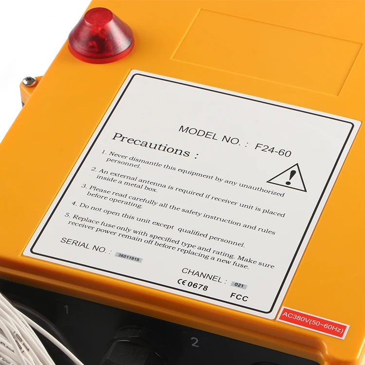 F24-60 universal Tower crane electric chain hoist wireless industrial remote control joystick