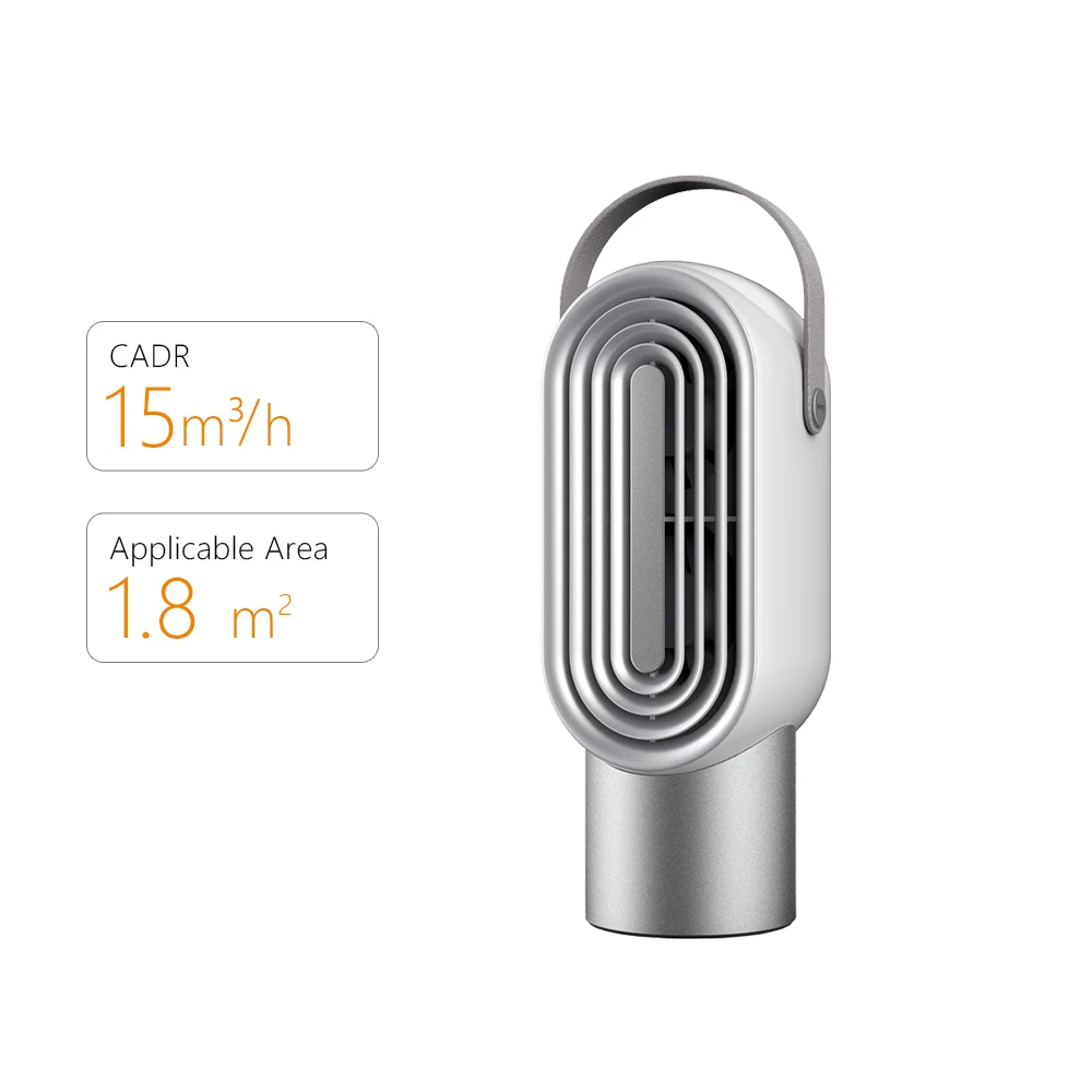 Bedroom Home Pets USB Small Air Cleaner Night Light Remove Smoke Dust Odors HEPA Filter Car Air Purifiers for Desktop Office