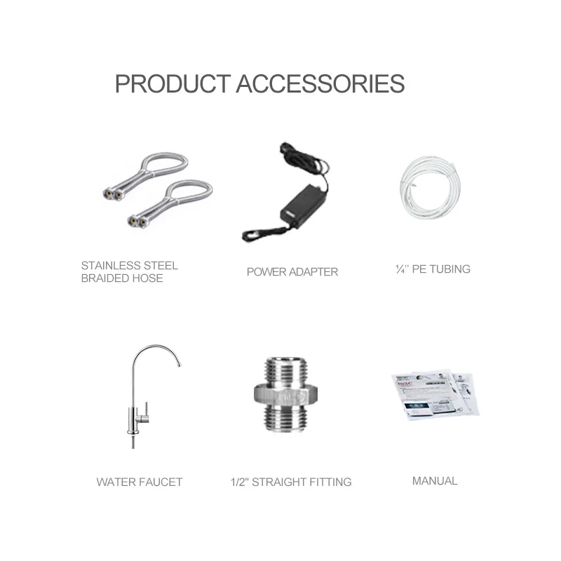 Household Electric Smart Display Home Kitchen Stainless Steel Fast Flow 5L/Min UF Water Filter Purifier