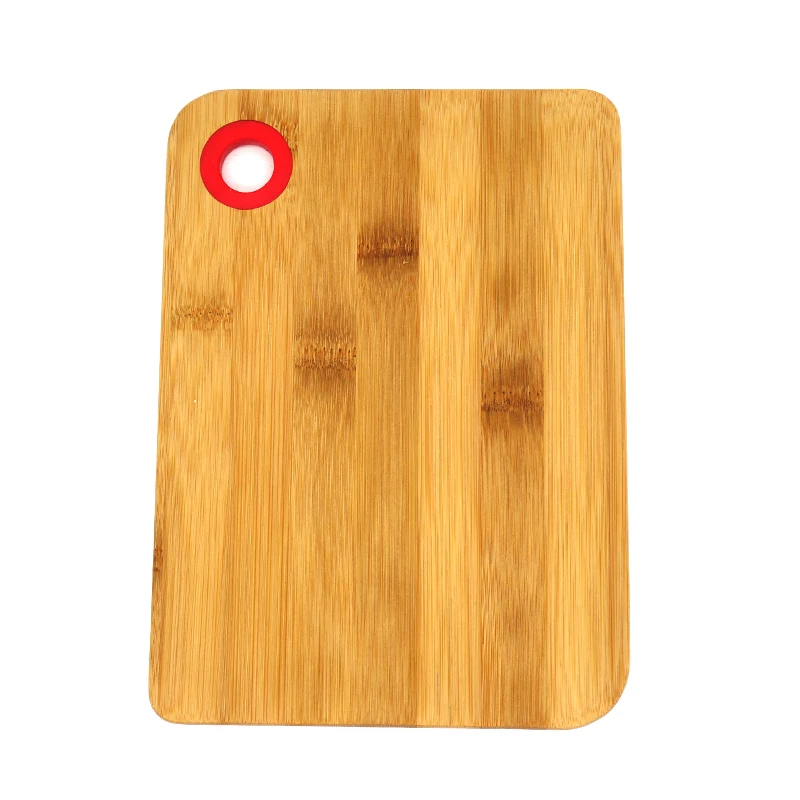 Engrave Logo Wood Breakfast Board Small Cutting Board Acacia Wood with Round Hole