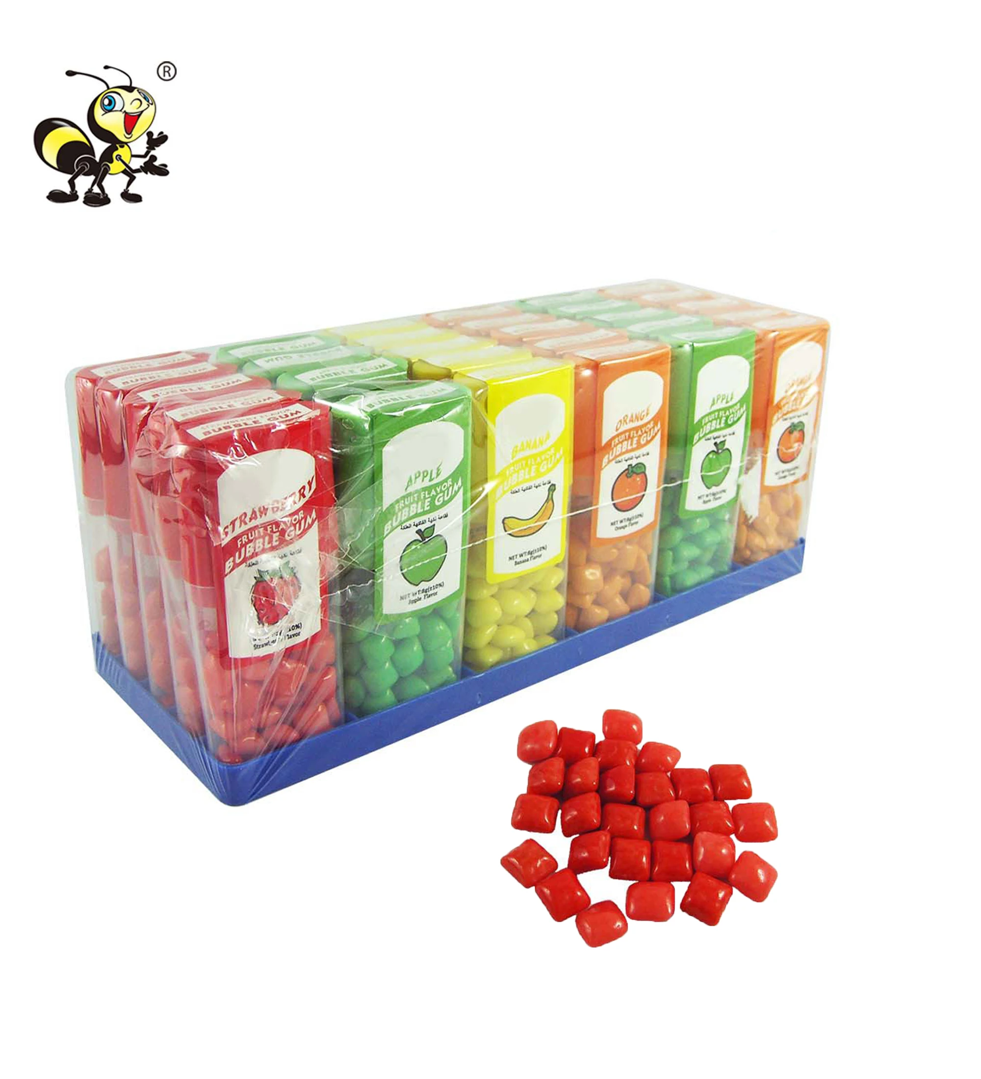 New OEM Kids Fruity Fresh Wholesale Candy Manufacturer Bubble Chew Soft Gum Candy