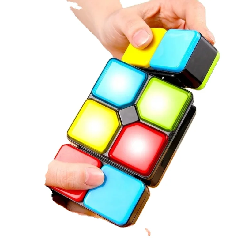 4 Game Modes Electronic Intelligent Music Cube Puzzle Toys Educational Parent-Child Interaction Changeable Unlimited Magic Cube