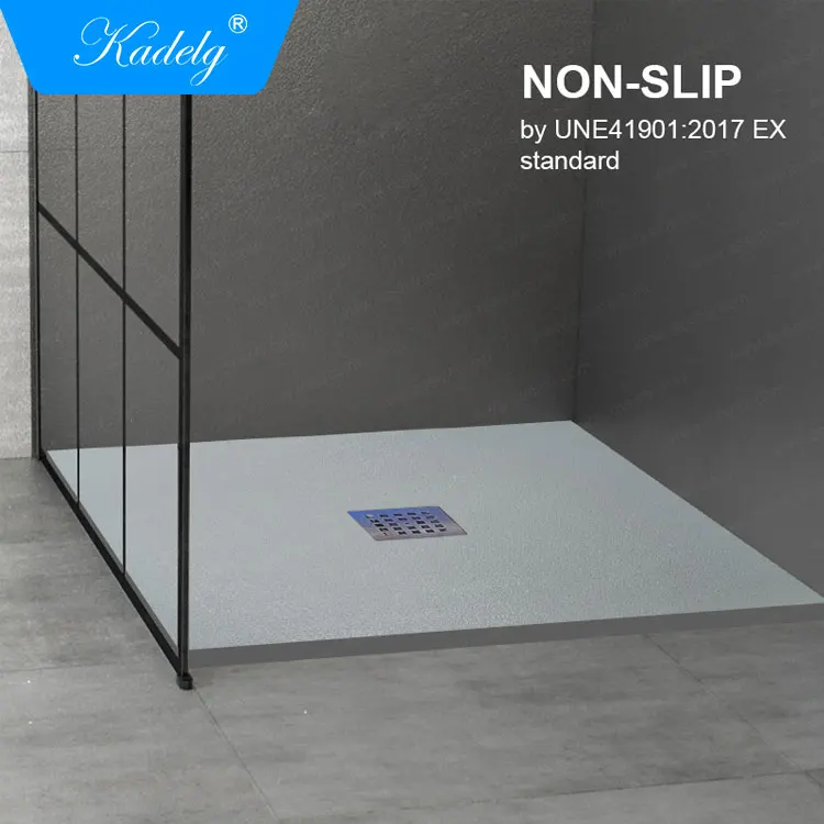 Solid Surface 80x80cm Marble Stone Resin bac douche Shower Trays