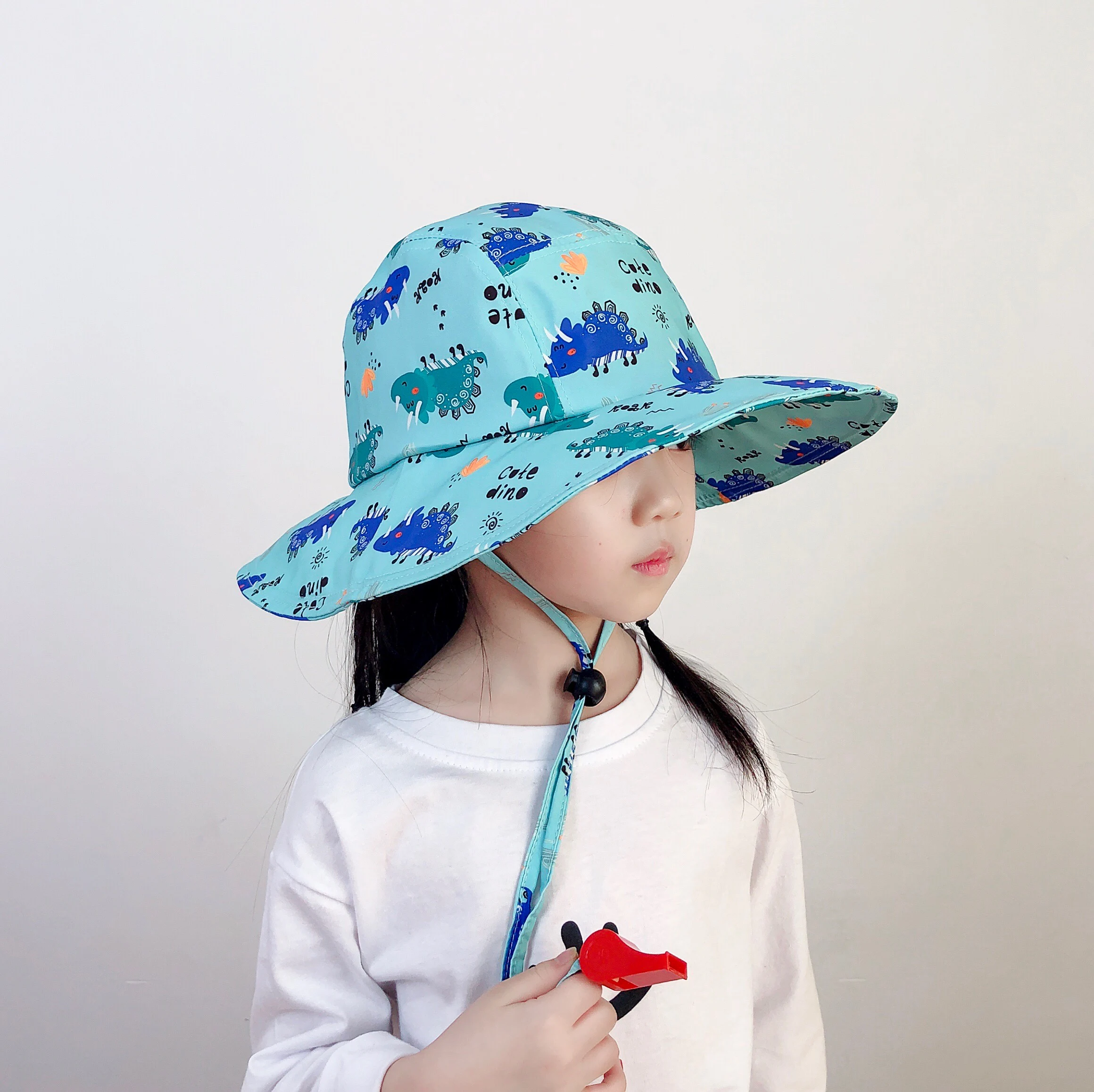 Summer UPF 50 Sun Protection Toddler Kids Boys Girls Adjustable Wide Brim Baby Bucket Hat Beach Hat