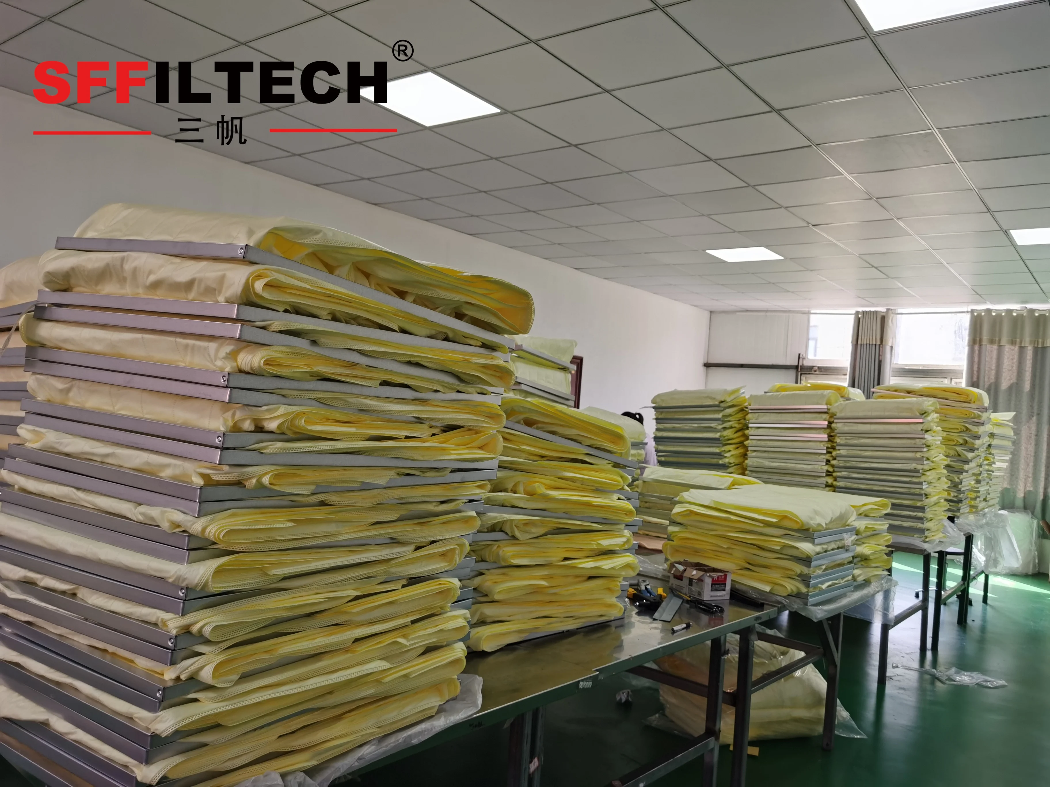 Replacement Medium Efficient Washable Synthetic Fiber Pocket HVAC Air Filter Manufacturer Dust Collector