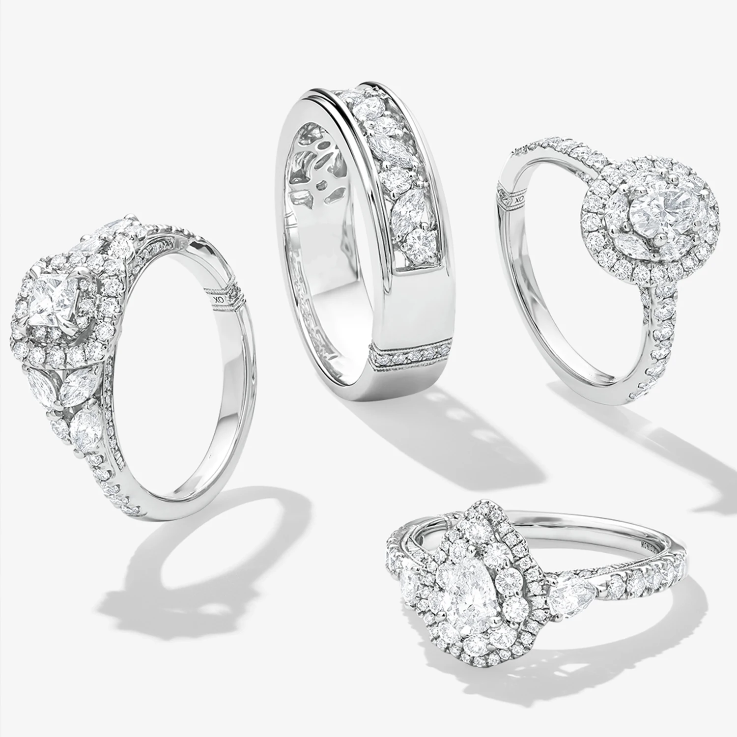 Custom Une bague de Moissanite Jewelry OEM Manufacturer Anillo de Moissanite 925 Sterling Silver Moissanite Ring