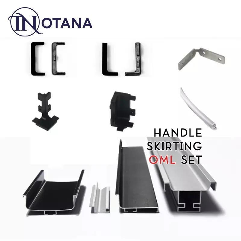 aluminium kitchen cabinet profile kitchen cabinet skirting and handle profiles with accessories Frame Bedroom Sliding Door