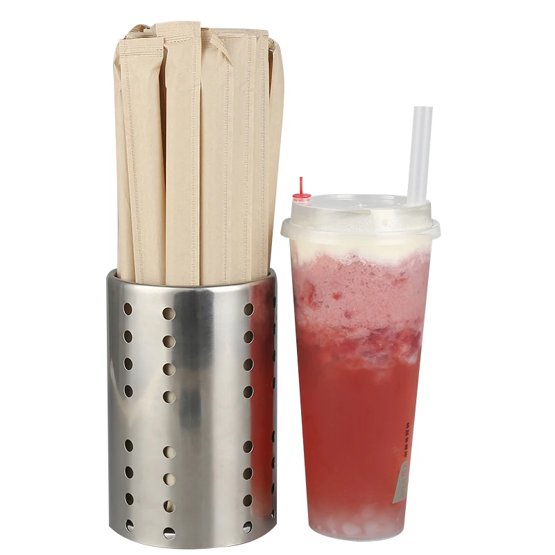 Bubble Tea Milk Drinking Straws Individually Wrapped Disposable Big Wide Boba Tea Smoothie Straw
