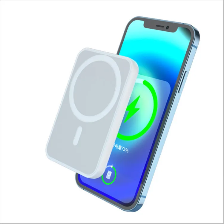 10000mah Wireless Charging Mag Safe Battery Pack Mag Safe Magnetic Battery Case Power Bank For Iphone 11 12