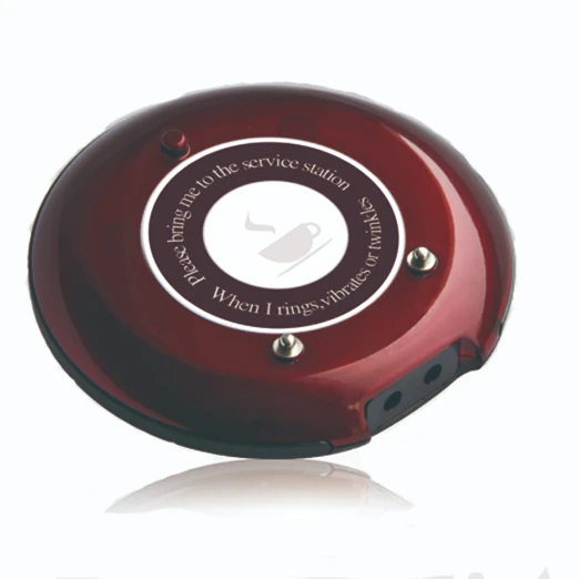 Round Restaurant Wireless pager Queuing System Coaster Pagers for Clinic Church Cafe