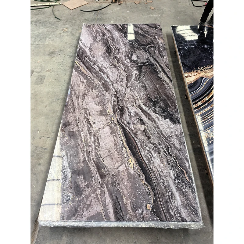 high gloss sheet 1.22m x 2.44m PVC Marble sheet panel for india customer with good UV coating china uk market