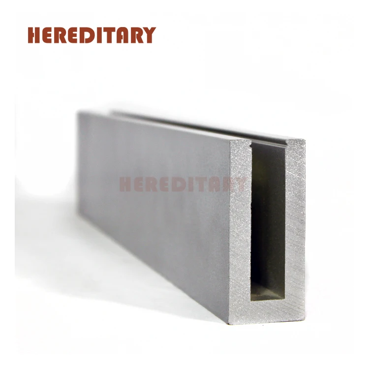 Tempered glass railing aluminum u channel glass clamp stair railing with high quality