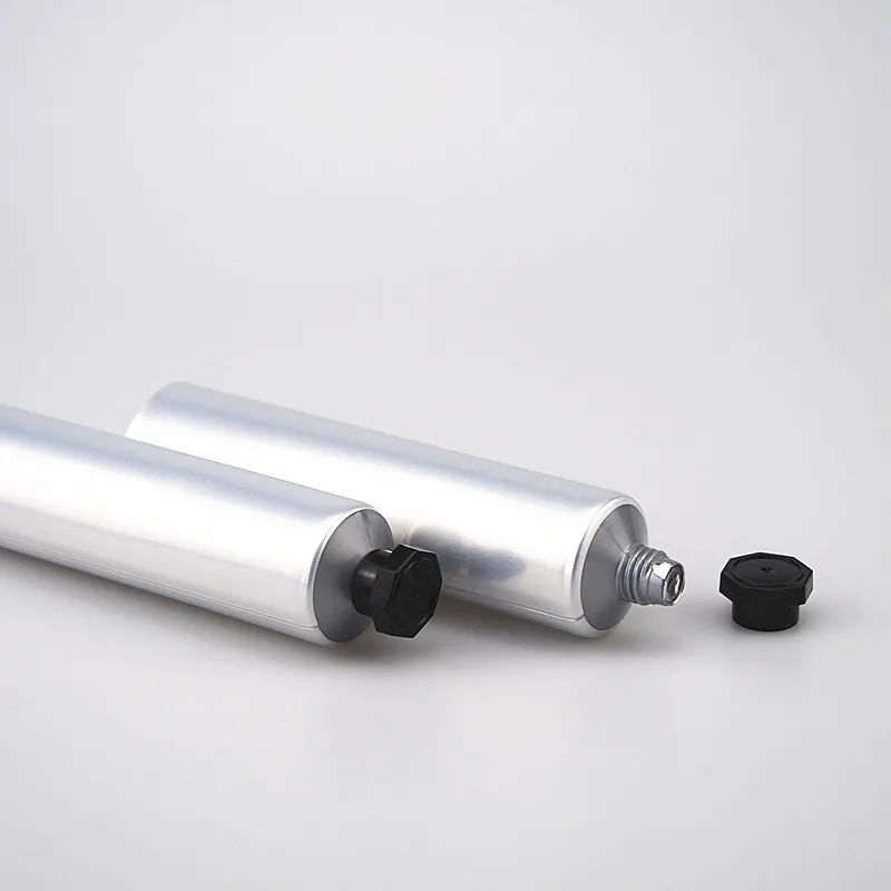 60g silver aluminum empty  cosmetic toothpaste soft tube