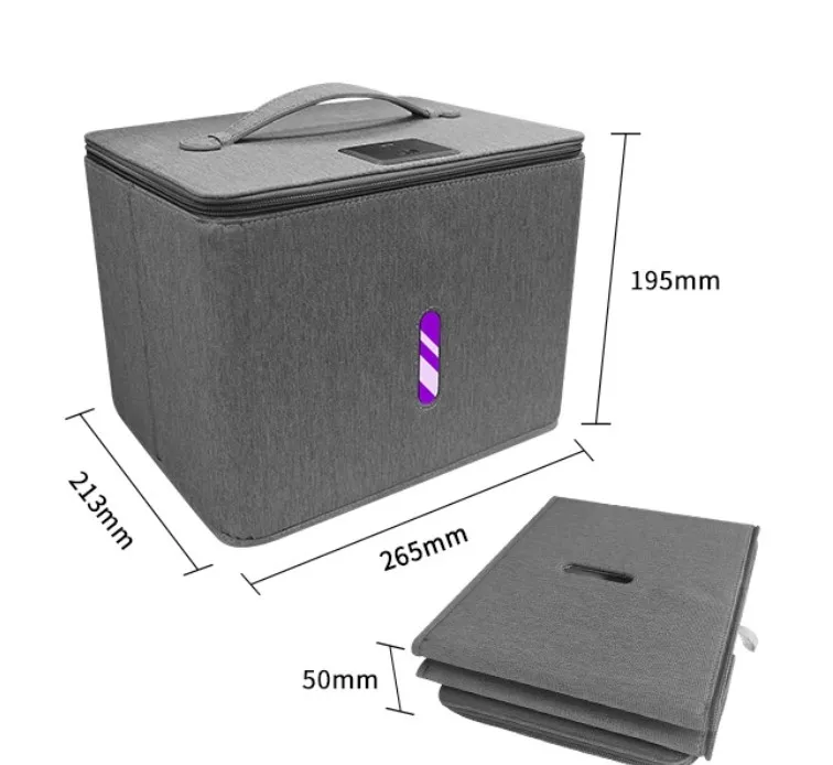 Big size foldable UVC Disinfection Sterilizer Box UV sanitizer Bag disinfection