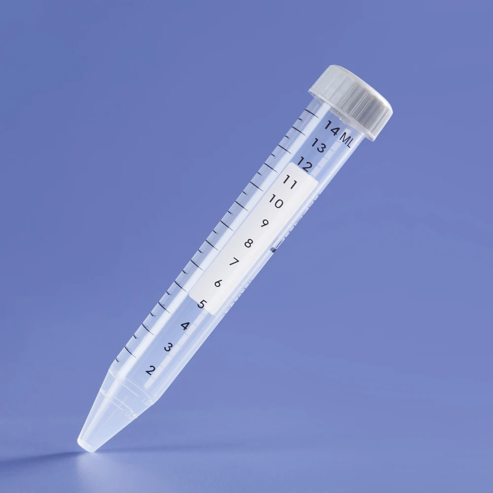 Disposable Transparent Polypropylene Centrifuge Tube, Sterile, 15mL Volume