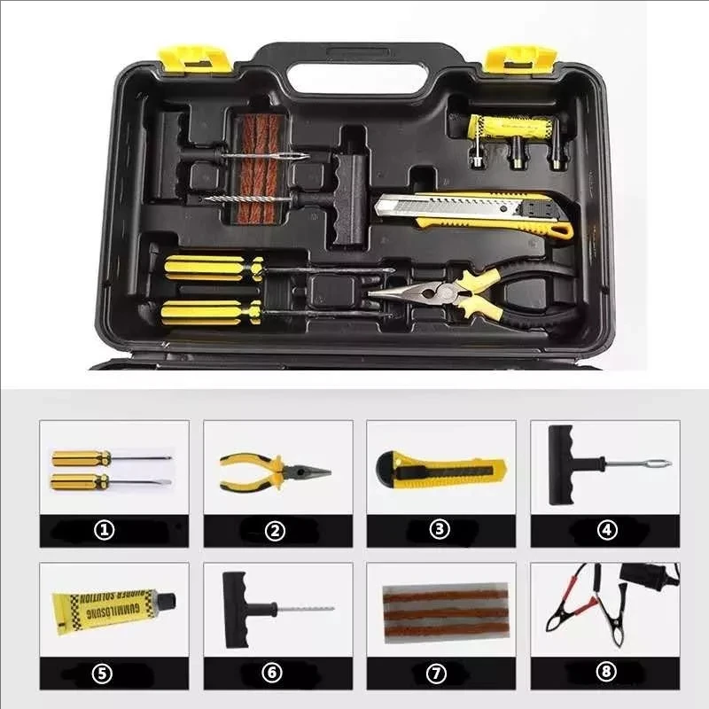 12V Portable Double Cylinder Car wheel Inflator Air Pump Kit for car tires