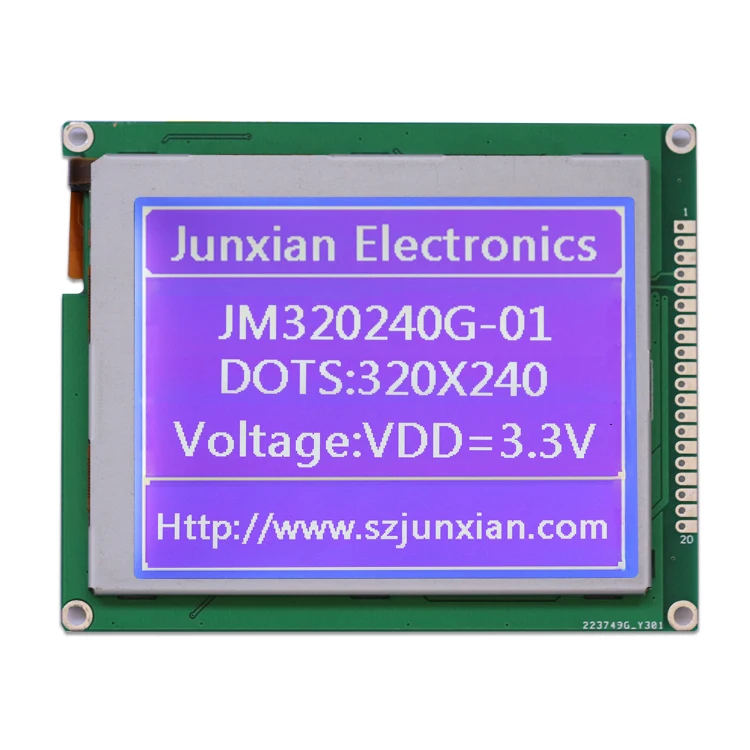 3.8 inch Cog lcd display 320*240 lcd module RA8835 STN/Blue lcd panel