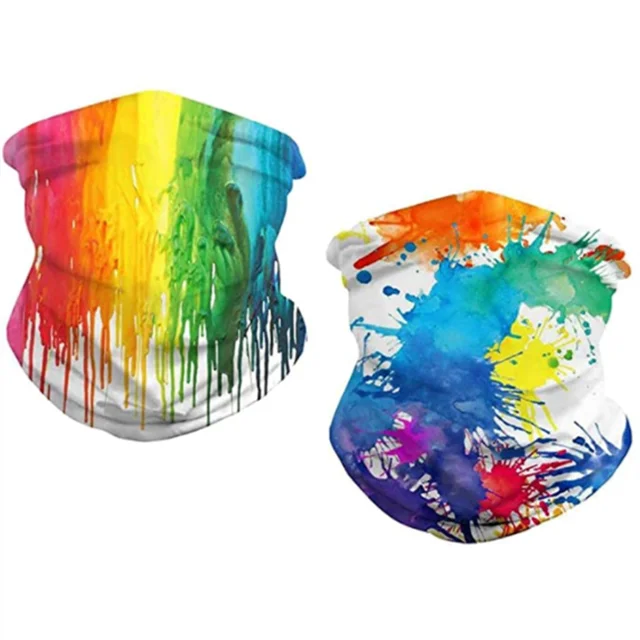 Wholesale Breathable Polyester Face Cover Neck Gaiter Custom Design Buffs Bandana For Men