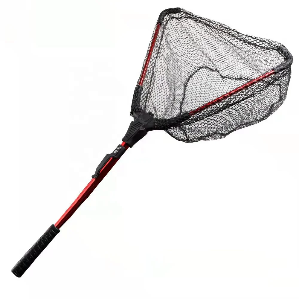 Manufacturers Direct Hotsale Folding 38cm Open Size 65cm Aluminum Net Telescopic Net