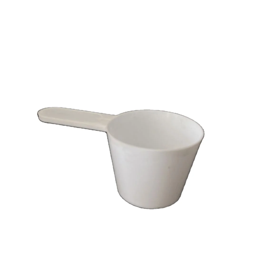 Plastic Measuring Large Spoons scoops for Powders Granules Pet Food Scoops White 75ml 37g 37.5g 75cc Flat bottom short handle