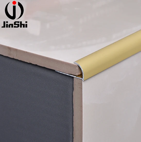 Decorative Metal Bullnose Profile Wall Ceramic Tile Outside Corner Edge Aluminium Tile Trim