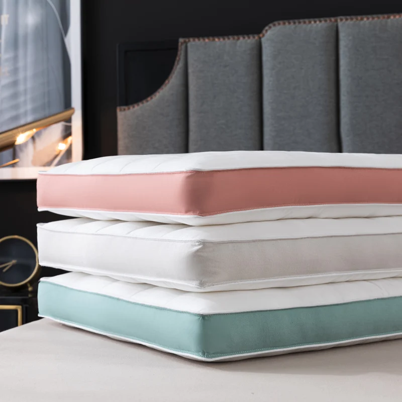 High Quality Three Dimensional Pillow Hotel Home Use 100% Polyester Fiber High Supporting Force Customized Size