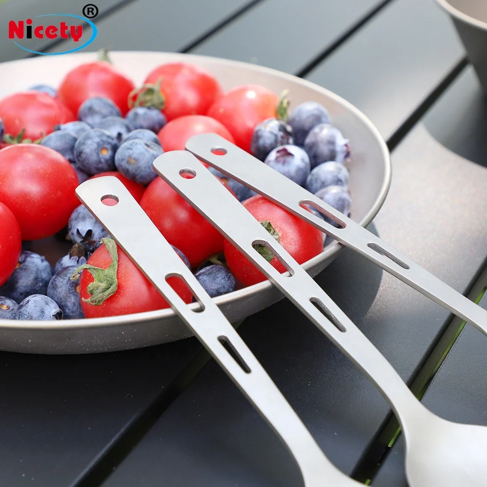 Titanium Tableware Knife Fork Spoon Cutlery Camping Eating Utensil Flatware fork spoon spork knife