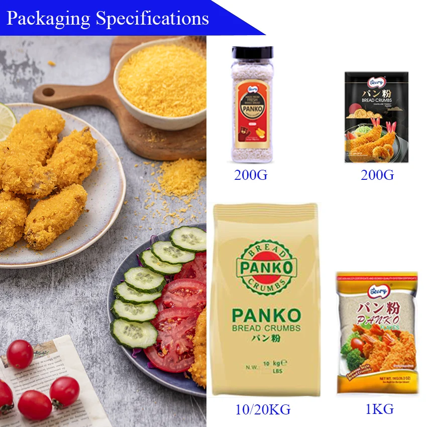 Asian Foods Products Bulk Packaging Breadcrumbs Best Price Japanese Paneermeel Panko